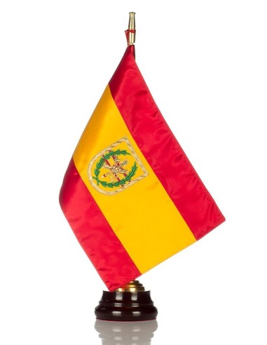 Bandera seda Legión con Peana de madera 