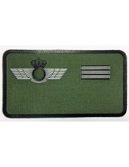 Galleta de FAENA Verde identificación PVC y Tela EJÉRCITO DEL AIRE