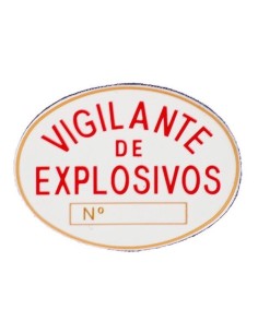Parche Placa Vigilante Explosovos PVC Homologada