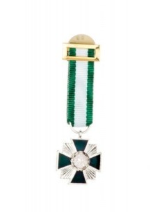 Medalla Miniatura Placa Mérito Guardia Civil Plata