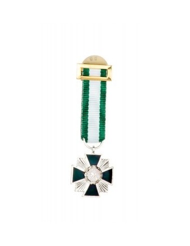 Medalla Miniatura Placa Mérito Guardia Civil Plata