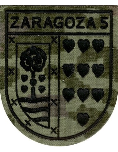 Parche Brigada Paracaidista Bandera de Infantería Ligera "Ortiz de Zárate" III Verde Pixelado